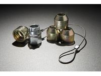 Ford FL1Z-1A043-A Wheel Locks;Zinc-Plated For Hidden Lugs