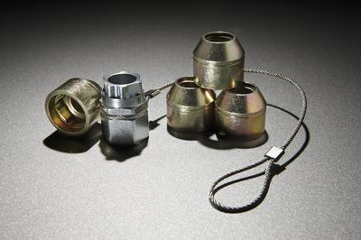 Ford 3C3Z-1A043-AA Wheel Locks - Zinc-Plated For Hidden Lugs