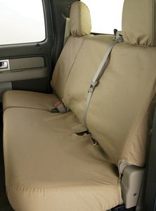 Ford VAC3Z-2663812-A Seat Covers - Rear SD Taupe 60/40 w/armrest