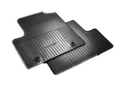Ford 2T1Z-5813046-A Floor Mats - All-Weather Thermoplastic Rubber, Black, Rear Pair