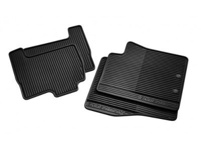Ford DL1Z-7813300-BA Floor Mats - All-Weather Thermoplastic Rubber, Black 4-Pc. Set, Dual Deltar