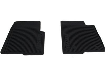 Ford BL3Z-1613300-BA Floor Mats - All-Weather Thermoplastic Rubber, Black, 3-Pc. SuperCrew RAPTOR w/o Subwoofer, Dual Retention