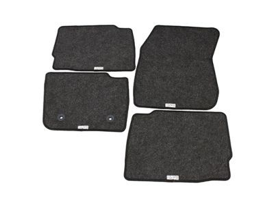 Ford DS7Z-5413300-BB Floor Mats - Carpeted, Ebony, 4 Piece Set, With Dune Logo