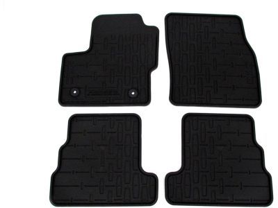 Ford EJ7Z-7813300-CA Floor Mats - All-Weather Thermoplastic Rubber, Black