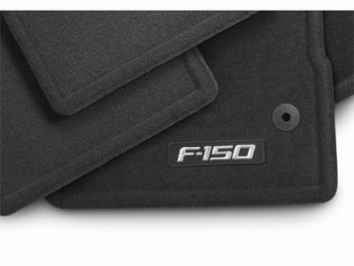 Ford CL3Z-1613300-AA Floor Mats - Carpeted, 1st and 2nd Row, Crew Cab, Ebony