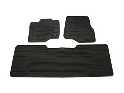 Ford FL3Z-1613300-AA Floor Mats - Carpeted, 1st and 2nd Row, Crew Cab, Black