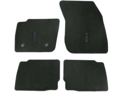 Ford DP5Z-5413300-BB Floor Mats;Carpeted, Ebony, 4 Piece Set, With Vehicle Logo