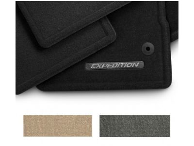 Ford CL1Z-7813300-AC Floor Mats - Carpeted, 4-Piece, Greystone Front and Rear