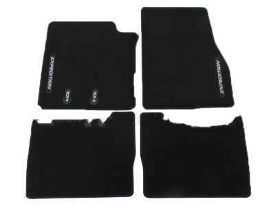 Ford CL1Z-7813300-AH Floor Mats;Carpeted, 4-Piece, Ebony Front and Rear