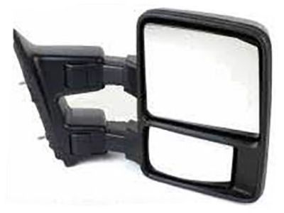 Ford DL3Z-17696-CA Trailer Tow Mirrors - Manual Telescoping/Folding w/Chrome Skull Caps, Heated, Puddle, Signal, with Memory