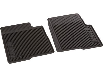 Ford 9L3Z-1513086-DA Floor Mats - All-Weather Thermoplastic Rubber, Black Front Pair, Regular Cab