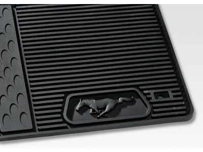 Ford 6R3Z-6313300-A Floor Mats - All-Weather Thermoplastic Rubber, Ebony