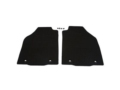 Ford 2T1Z-5813086-A Floor Mats - All-Weather Thermoplastic Rubber, Black, Front Pair