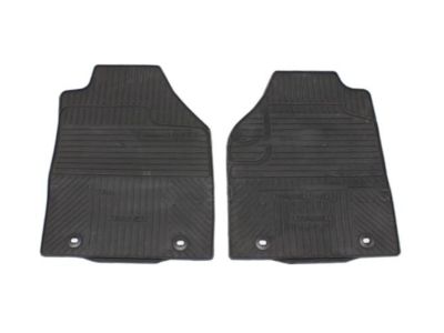 Ford 2T1Z-5813086-A Floor Mats - All-Weather Thermoplastic Rubber, Black, Front Pair