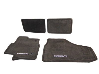 Ford CC3Z-2813300-AB Floor Mats - Carpeted, Front and Rear, Super/Crew Cab w/Subwoofer, Expresso