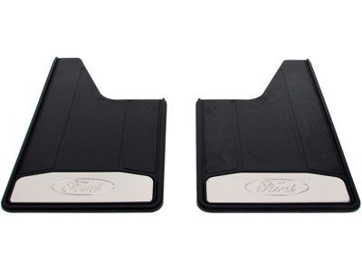 Ford CL3Z-16A550-H Splash Guards - Heavy Duty, Rear Only, With Bright Insert