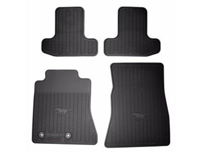 Ford FR3Z-6313300-BA Floor Mats , All-Weather Thermoplastic Rubber, Black, 4-Piece Set