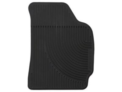 Ford BL8Z-7813300-AD Floor Mats - All-Weather Thermoplastic Rubber, Black Dual Retention Drivers Side