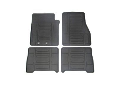 Ford FL1Z-7813086-AA Floor Mats;All-Weather Thermoplastic Rubber, Black 4-Pc. Set