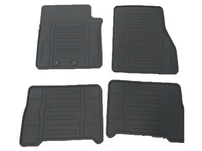 Ford FL1Z-7813086-AA Floor Mats;All-Weather Thermoplastic Rubber, Black 4-Pc. Set