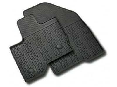 Ford DA1Z-7813086-AA Floor Mats - All-Weather Thermoplastic Rubber, Black Dual Retention