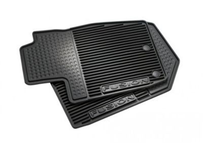 Ford DS7Z-5413300-JA Floor Mats;All Weather Thermoplastic Rubber , Black, 4 Piece Set