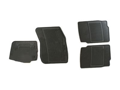 Ford DS7Z-5413300-JA Floor Mats;All Weather Thermoplastic Rubber , Black, 4 Piece Set