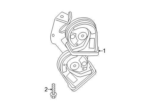 2016 Ford Focus Horn Horn Diagram for F1EZ-13801-A