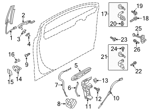 2016 Ford Fusion Front Door Window Switch Diagram for DG9Z-14529-CA
