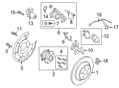 2019 Ford Escape Anti-Lock Brakes ABS Control Unit Diagram for GV6Z-2C405-G