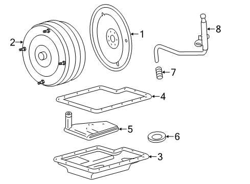 2020 Ford F-150 Automatic Transmission Extension Housing Seal Diagram for FL3Z-7052-B