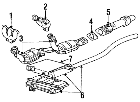 1998 Ford Windstar Exhaust Manifold Manifold Diagram for F78Z9431AA