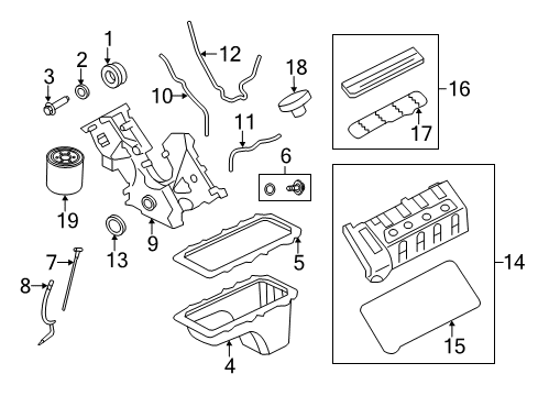2014 Ford Mustang Filters Cover Cap Diagram for BR3Z-6P067-C