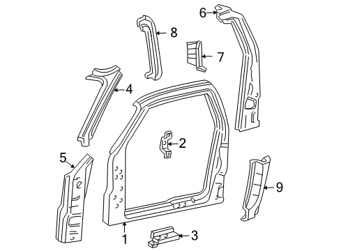 2004 Ford F-150 Heritage Uniside Panel Extension Diagram for F65Z-18278A29-A