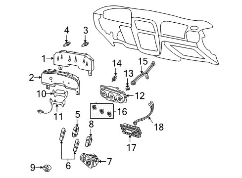2002 Ford Explorer Switches Range Sensor Diagram for 5L2Z-7F293-AA