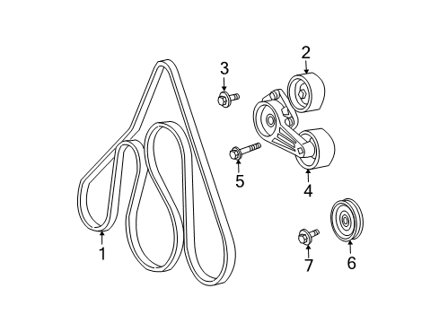 2014 Ford Expedition Belts & Pulleys Serpentine Belt Diagram for 9L3Z-8620-A
