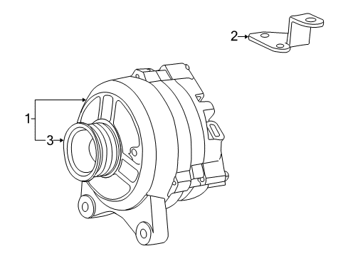 2002 Lincoln Blackwood Alternator Alternator Diagram for XU2Z-10346-AARM2