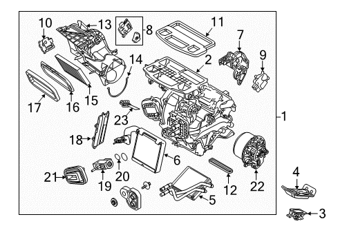 2011 Ford Fiesta Air Conditioner Expansion Valve Diagram for BE8Z-19849-A