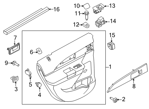2014 Lincoln MKX Heated Seats Insert Screw Diagram for -W707382-S403