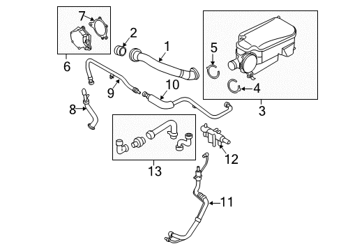 2011 Ford F-350 Super Duty Emission Components Vacuum Pump Diagram for BC3Z-2A451-B
