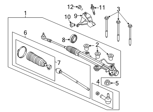 2020 Ford Transit-250 Steering Column & Wheel, Steering Gear & Linkage Outer Tie Rod Diagram for BK2Z-3A130-A