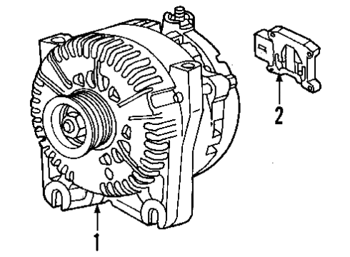 2003 Mercury Mountaineer Alternator Alternator Diagram for 4U2Z-10V346-CXRM