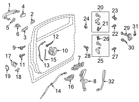 2018 Ford Escape Front Door Window Switch Diagram for F1EZ-14529-B