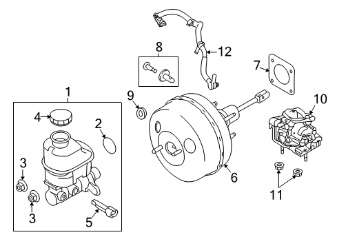 2013 Ford F-150 Dash Panel Components Vacuum Pump Diagram for BL3Z-2A451-B