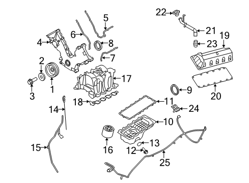 2014 Ford E-150 Filters Intake Manifold Diagram for 9L3Z-9424-E