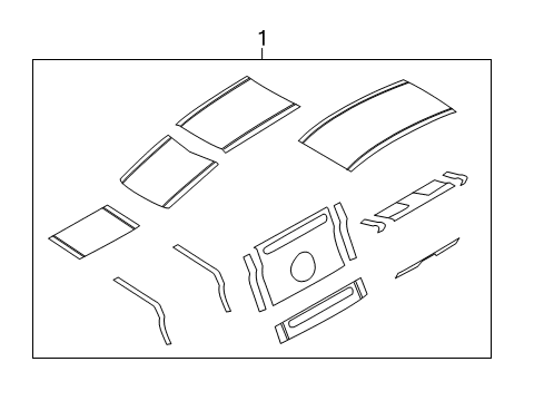 2010 Ford Mustang Stripe Tape Stripe Package Diagram for AR3Z-6320000-FG