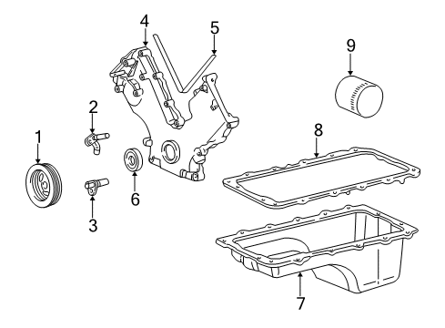1998 Ford Expedition Powertrain Control Knock Sensor Diagram for F6ZZ-12A699-AA