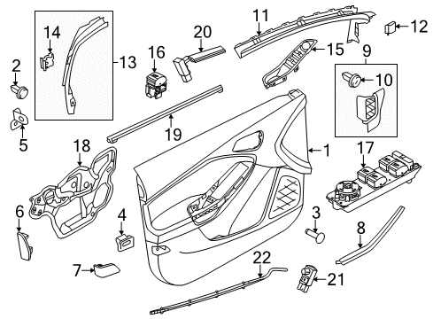 2014 Ford Focus Interior Trim - Front Door Water Shield Diagram for CM5Z-58237A04-C