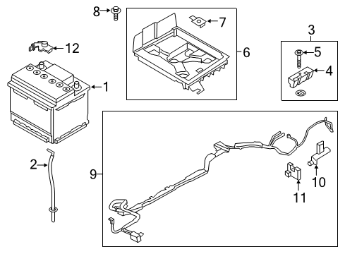2016 Ford Fusion Battery Sensor Diagram for DS7Z-10C679-A
