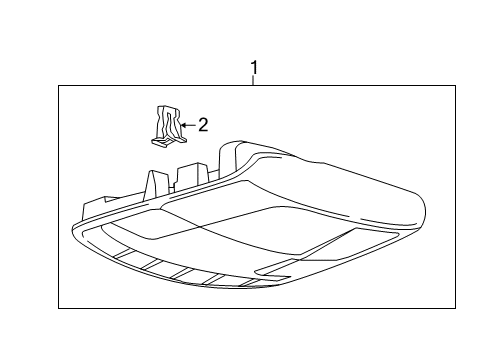 2020 Ford Fusion Overhead Console Overhead Console Diagram for DS7Z-54519A70-GK